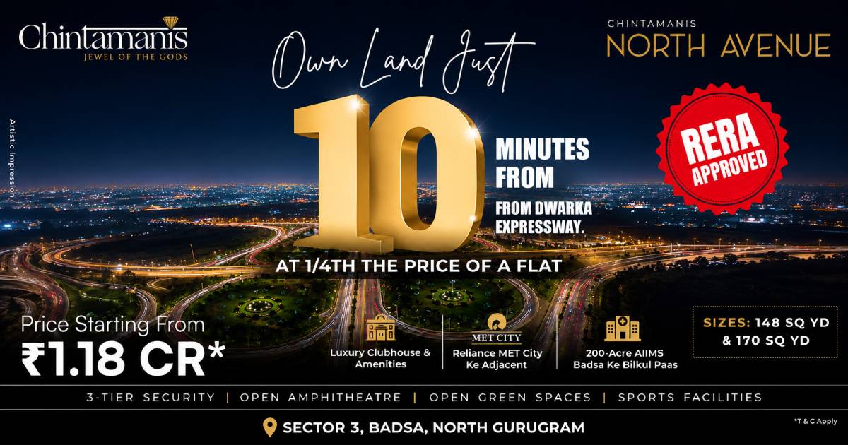 Chintamanis North Avenue Sector 3 Badsa – DDJAY Residential Plots — cover